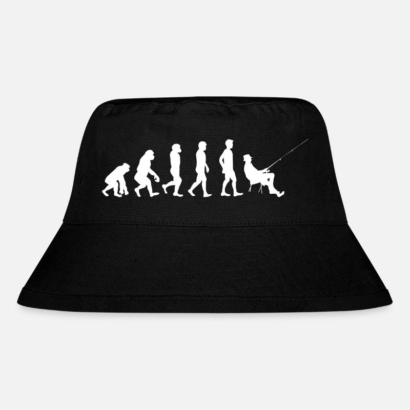 Angler Evolution hvid - Stanley/Stella recycled bucket hat - sort