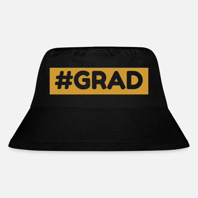 Grad - Stanley/Stella recycelter Bucket Hat - Schwarz