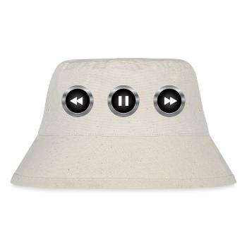 Audio control buttons - Stanley/Stella Recycled Bucket Hat - natural - Front