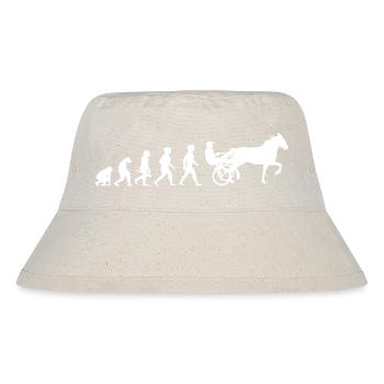 Evolution Trabrennsport Pferderennsport Pferde - Stanley/Stella recycelter Bucket Hat - Naturweiß - Vorne