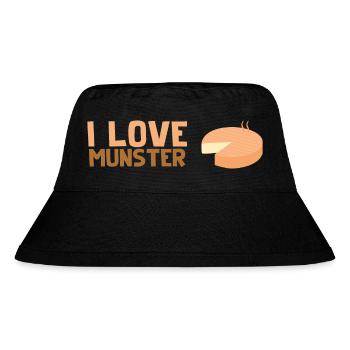 Ich liebe Münster - Stanley/Stella recycelter Bucket Hat - Schwarz - Vorne