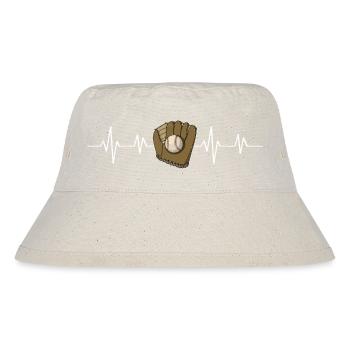 Baseball USA Catcher Baseball Sport Sportart - Stanley/Stella recycelter Bucket Hat - Naturweiß - Vorne