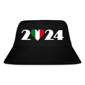 J’aime l’Italie 2024, Vacances en Italie 2024 - Bob recyclé Stanley/Stella - noir - Devant