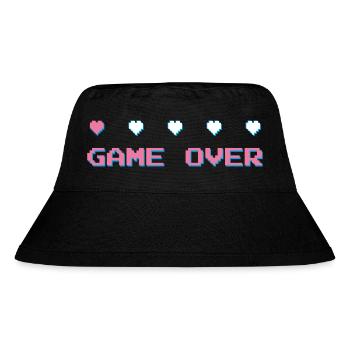 Game Over - Gamer - Computerspiel 90er Konsole - Stanley/Stella recycelter Bucket Hat - Schwarz - Vorne