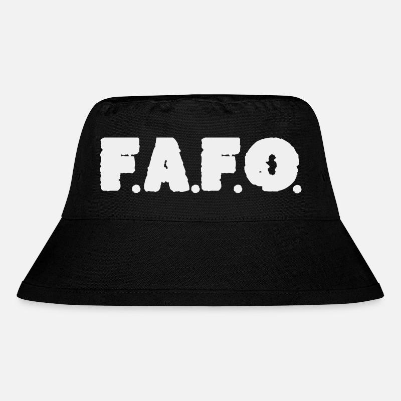 Fafo - Stanley/Stella recycelter Bucket Hat - Schwarz