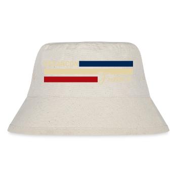 France - Besancon - Frankreich - Flagge - Streifen - Stanley/Stella recycelter Bucket Hat - Naturweiß - Vorne