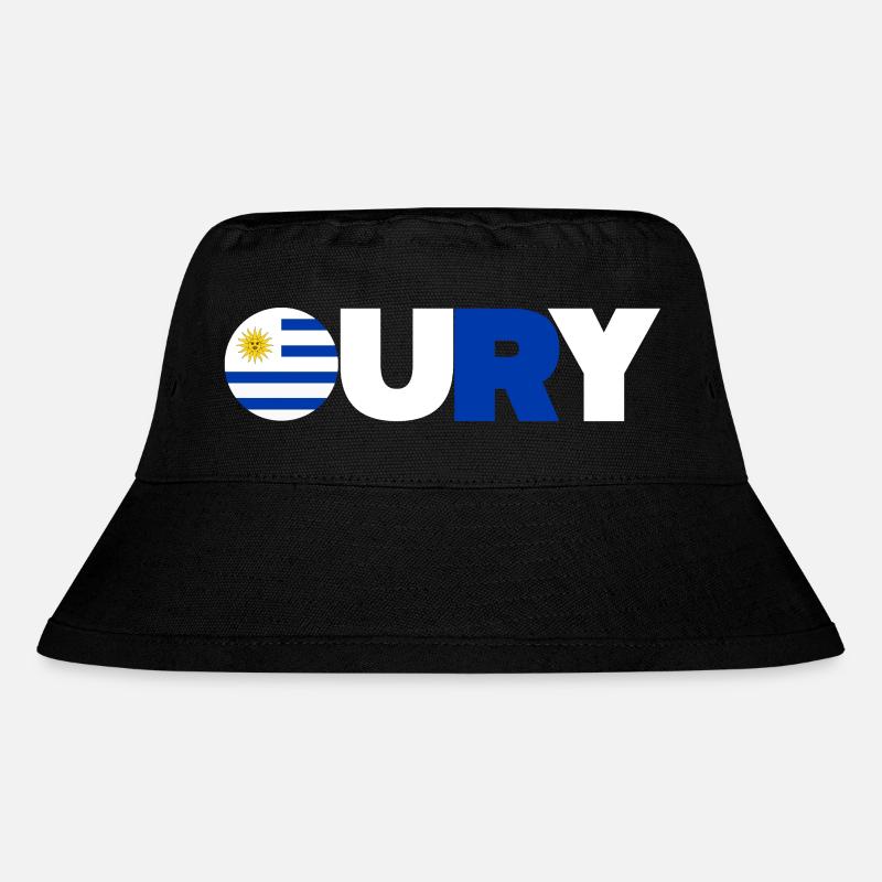 Uruguay - Stanley/Stella recycelter Bucket Hat - Schwarz