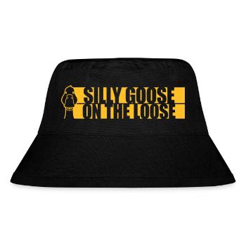 goose on the loose - Stanley/Stella recycelter Bucket Hat - Schwarz - Vorne