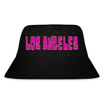 Los Angeles - Stanley/Stella recycelter Bucket Hat - Schwarz - Vorne