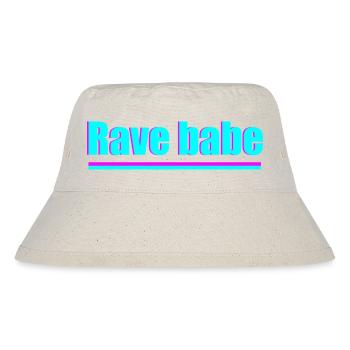 Rave Babe - Stanley/Stella recycelter Bucket Hat - Naturweiß - Vorne
