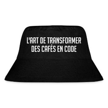 L'art De Changer Des Cafés En Code - Bob recyclé Stanley/Stella - noir - Devant