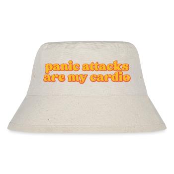 Panikattacken sind mein Herz-Kreislauf-Syndrom. Komisch - Stanley/Stella recycelter Bucket Hat - Naturweiß - Vorne
