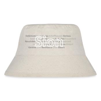 Schweizer Städte Sion - Stanley/Stella recycelter Bucket Hat - Naturweiß - Vorne