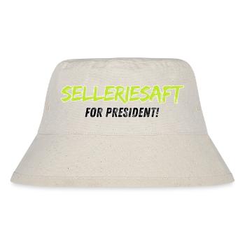 Celery Juice for President - Stanley/Stella Recycled Bucket Hat - natural - Front
