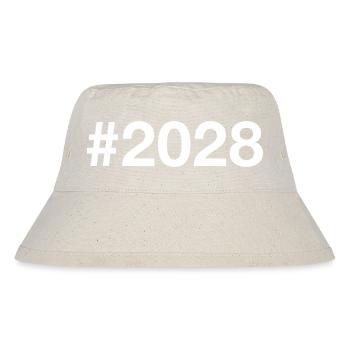 2028 Hashtag - Stanley/Stella recycelter Bucket Hat - Naturweiß - Vorne