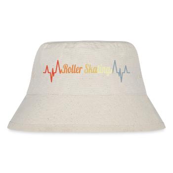 Rollerskates Herzklopfen - Stanley/Stella recycelter Bucket Hat - Naturweiß - Vorne