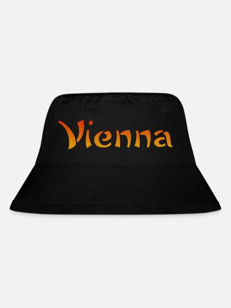 Vienna Text - Stanley/Stella recycelter Bucket Hat - Schwarz