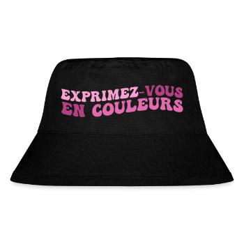 Exprimez-Vous En Couleurs - Bob recyclé Stanley/Stella - noir - Devant