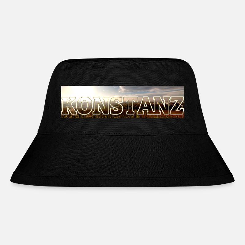 Konstanz HDR Januar Sonnenaufgang Bodensee - Stanley/Stella recycelter Bucket Hat - Schwarz