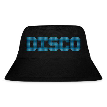 DISCO - Stanley/Stella recycelter Bucket Hat - Schwarz - Vorne