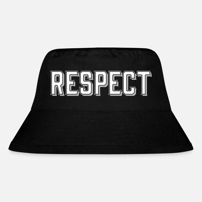 Respekt lettering with 3D effect - Stanley/Stella Recycled Bucket Hat - black