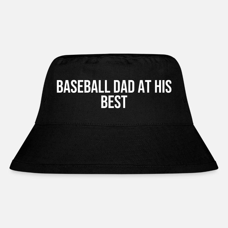 Baseball Dad - Stanley/Stella Recycled Bucket Hat - black
