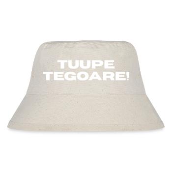 Genter Dialekt-T-Shirt. Belgische Streetwear - Stanley/Stella recycelter Bucket Hat - Naturweiß - Vorne