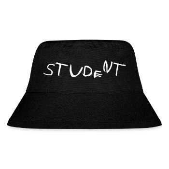 Student - Stanley/Stella recycelter Bucket Hat - Schwarz - Vorne