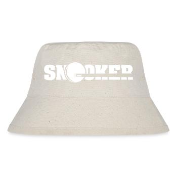 snooker queue symbol billard Spieler Logo icon - Stanley/Stella recycelter Bucket Hat - Naturweiß - Vorne