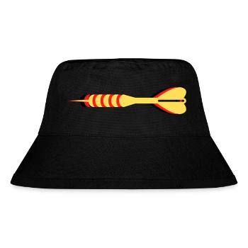 180 - Stanley/Stella recycelter Bucket Hat - Schwarz - Vorne