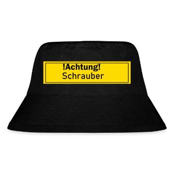 Schrauber Auto Schrauben Geschenk Geschenkidee - Stanley/Stella recycelter Bucket Hat - Schwarz - Vorne