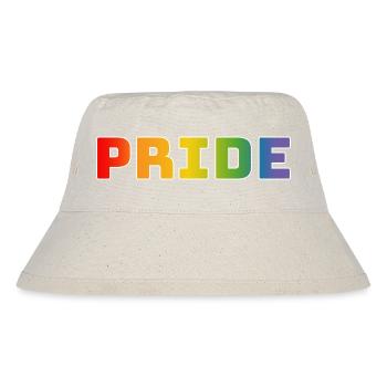Rainbow pride white - Stanley/Stella Recycled Bucket Hat - natural - Front
