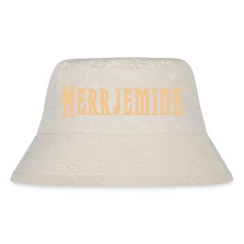 Herrjemine text - Stanley/Stella recycelter Bucket Hat - Naturweiß - Vorne