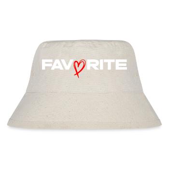 Herz Favorite - Stanley/Stella recycelter Bucket Hat - Naturweiß - Vorne