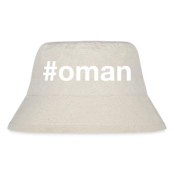 Oman Hashtag - Stanley/Stella recycelter Bucket Hat - Naturweiß - Vorne