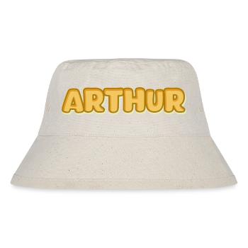 Geschenk für Arthur - Stanley/Stella recycelter Bucket Hat - Naturweiß - Vorne