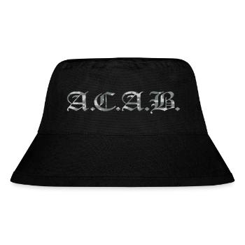 ACAB digital camouflage - Stanley/Stella recycelter Bucket Hat - Schwarz - Vorne