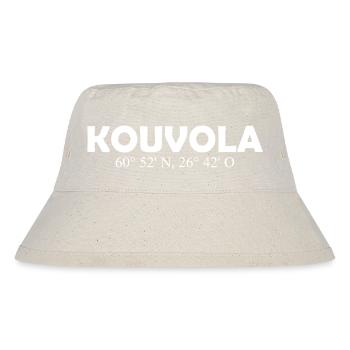 Kouvola - Finland - Coordinates Longitude Latitude - Stanley/Stella recycelter Bucket Hat - Naturweiß - Vorne