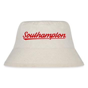 Southampton England Schrift - Stanley/Stella recycelter Bucket Hat - Naturweiß - Vorne