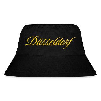 Düsseldorf - Stanley/Stella recycelter Bucket Hat - Schwarz - Vorne