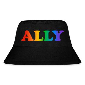 Gay Pride Ally - Stanley/Stella Recycled Bucket Hat - black - Front