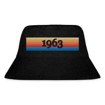 Year 1963 - Stanley/Stella Recycled Bucket Hat - black - Front