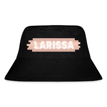 First name Larissa - Stanley/Stella Recycled Bucket Hat - black - Front
