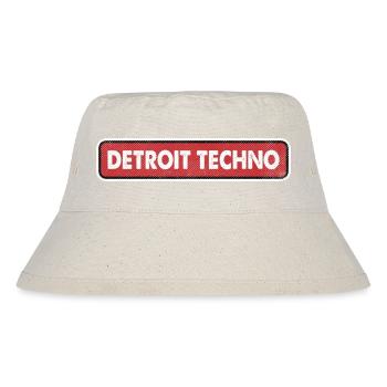 Detroit Techno Retro Logo - Stanley/Stella recycelter Bucket Hat - Naturweiß - Vorne