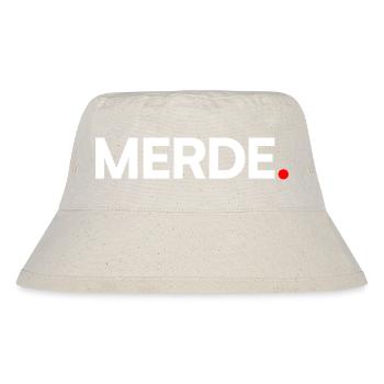 SHIT | Humor, minimalist reaction - Stanley/Stella Recycled Bucket Hat - natural - Front