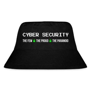Cybersicherheit - Die wenigen stolzen Paranoia III - Stanley/Stella recycelter Bucket Hat - Schwarz - Vorne