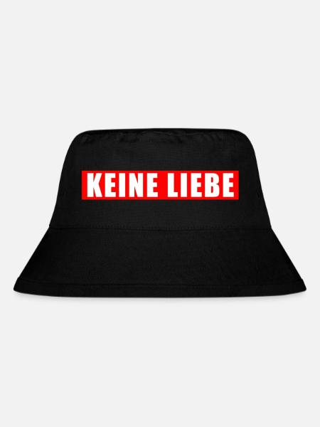 Keine Liebe - Stanley/Stella recycelter Bucket Hat - Schwarz