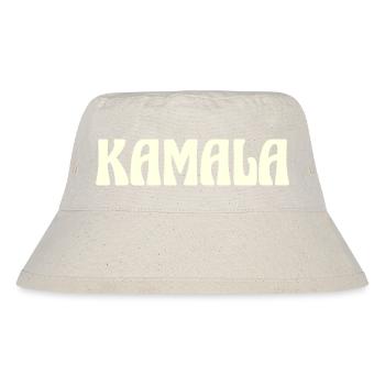 Kamala Name Text - Stanley/Stella Recycled Bucket Hat - natural - Front