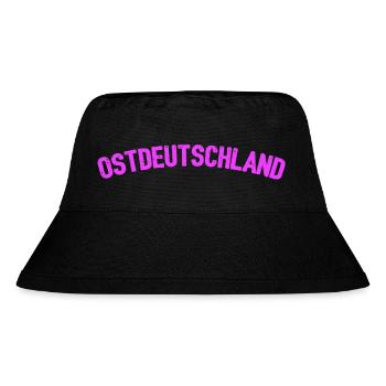 schluebber ost - Stanley/Stella recycelter Bucket Hat - Schwarz - Vorne