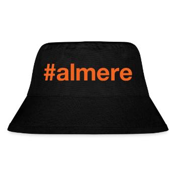 Almere Nederland Netherlands - Stanley/Stella recycelter Bucket Hat - Schwarz - Vorne